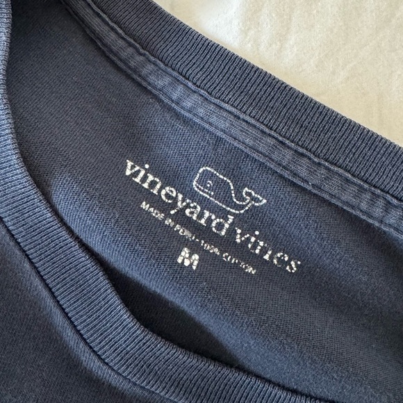 Vineyard Vines Navy Blue Long Sleeve Tee - Picture 3 of 4